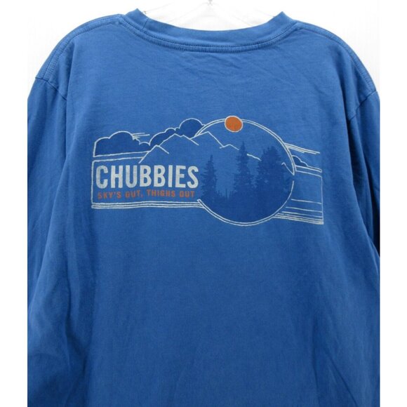 Chubbies Shirt Large Pullover Graphic Pocket Outdoor T Tee Crewneck - Picture 8 of 10